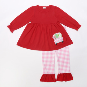 Ropa de Verano para Niños con Bordado Smocked 2019, Conjunto de Boutique Infantil al por Mayor para Niñas - Product Image 1
