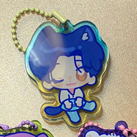 Porte-clés pendentif photo numérique en acrylique étanche 5CM, personnalisé, motif dessin animé Kpop BT Idols JIN JINMIN JHOPE SEOM Game, tendance mode