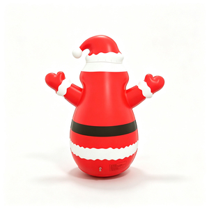 Décoration de Noël gonflable en PVC rouge 112x100x56cm, durable, écologique, souple, cadeaux promotionnels de vacances personnalisés - Product Image 5