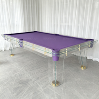 Table de billard très vendue avec plateau en bois pour tennis de table, table de billard en verre 7ft 8ft 9ft, table de billard moderne de luxe pour club de billard et hôtel