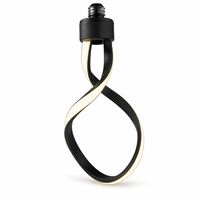 Ampoule LED décorative NEXcell 10W en forme de huit, culot E26 ou E27, pour éclairage suspendu de café ou d'hôtel