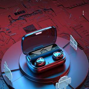 Auriculares TWS M20 BT5.1, con linterna LED de Calavera, superficie de espejo, con caja de carga grande - Product Image 6