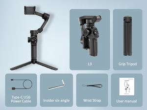 Stabilisateur de Cardan de Prise de Vue Intelligent Populaire L9 à 3 Axes avec Suivi Facial, Lumière d'Appoint, Perche d'Extension et Trépied pour VLOG et Selfie - Product Image 6
