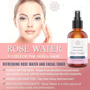 น้ำกุหลาบที่มีคุณภาพสูงสำหรับใบหน้ากุหลาบน้ำสเปรย์น้ำกุหลาบสำหรับโลโก้ของคุณ - Product Image 5