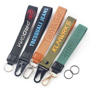 Custom Lanyards With Logo Keychain Holder Woven Polyester Lanyard - Product Image 5