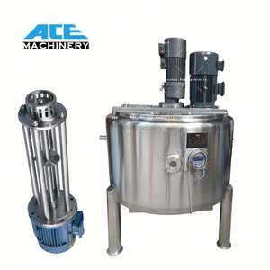 Agitador Cosmético de Acero Inoxidable de 300L, Homogeneizador de Alto Cizallamiento, Tanque de Mezcla Vertical con Calefacción, Máquina Emulsionadora para Crema - Product Image 2