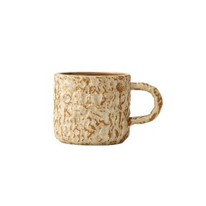 Tazza da Caffè Retrò Irregolare con Motivo Effetto Pietra Opaca, Fatta a Mano, Lavabile in Lavastoviglie, da Appendere - Product Image 5