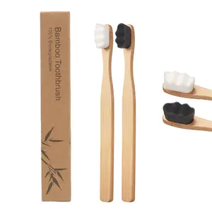 China Supplier Soft Nano Bristles Biodegradable Bamboo Toothbrush