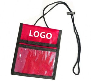 Badge Pen Loops and Zipper Pocket Name Tag Holder With Storage Pouches Display Window Adjustable Lanyard <b>Gift</b> - Product Image 4