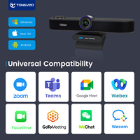 TONGVEO Cámara Web EPTZ 4K Todo en Uno con Conexión USB Plug and Play, Control Remoto IR Tenveo VA300C, Sistema de Audioconferencia con Encuadre Automático