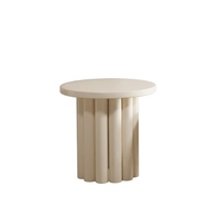 Table basse en bois style crème moderne avec design décoratif pour petits appartements et hôtels, meubles de salon