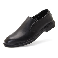 Mocassins noirs en cuir véritable pour hommes, souples et confortables, pour le bureau, les occasions formelles et le quotidien