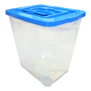 Urne en plastique transparente à double verrouillage 86L pour les élections métropolitaines - Product Image 6