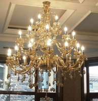 Lustre professionnel en cristal K9 de style Cognac Maria Theresa pour la décoration de centres de mariage et d'hôtels