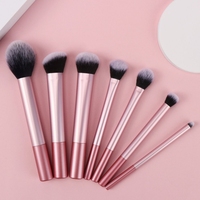 Set kuas rias wajah grosir set kuas riasan kosmetik kecantikan ABS kontur perona pipi Foundation alis