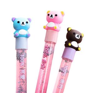 Stylo gel à paillettes liquides <span class=keywords><strong>kawaii</strong></span> mignon pour fille, stylo à bille décoratif de dessin animé, stylo à paillettes neutre, stylo à paillettes liquides, stylo à paillettes liquides - Product Image 5