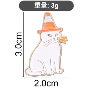 Barrière décorative en métal motif chaton mignon, en alliage de zinc émaillé, nickelé noir, imprimée UV, <span class=keywords><strong>pour</strong></span> un obstacle routier amusant - Product Image 5