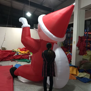 Venta al por mayor <span class=keywords><strong>de</strong></span> fábrica: Modelo inflable <span class=keywords><strong>de</strong></span> Papá Noel <span class=keywords><strong>de</strong></span> tela Oxford para escalar paredes, suministros festivos, modelo <span class=keywords><strong>de</strong></span> aire <span class=keywords><strong>de</strong></span> Papá Noel para coche. - Product Image 5