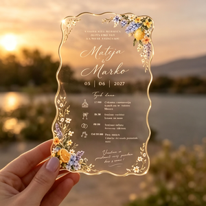 <span class=keywords><strong>Invitation</strong></span> <span class=keywords><strong>de</strong></span> <span class=keywords><strong>mariage</strong></span> en acrylique à bords festonnés, personnalisée <span class=keywords><strong>avec</strong></span> <span class=keywords><strong>photo</strong></span> <span class=keywords><strong>de</strong></span> couple, dorure florale, <span class=keywords><strong>carte</strong></span> <span class=keywords><strong>d</strong></span>'<span class=keywords><strong>invitation</strong></span> <span class=keywords><strong>de</strong></span> <span class=keywords><strong>mariage</strong></span> traditionnelle africaine - Product Image 3