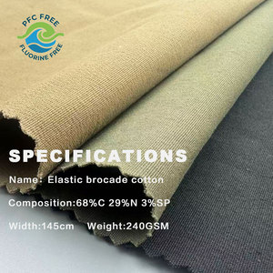 Tela Lisa Impermeable y Transpirable de Mezcla de Nailon y Algodón de 240GSM 340D, Ideal para Gabardinas y Vestidos Casuales - Product Image 2