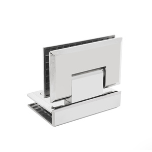 บานพับสำหรับตู้โชว์กระจกแบบหนีบคู่สำหรับใช้ในห้องน้ำ F-011ทรงสี่เหลี่ยม90องศา - Product Image 3