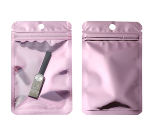 Sacs refermables de différentes couleurs métalliques, sacs refermables colorés pour bijoux ou aliments, sacs auto-scellants pour maquillage avec face transparente - Product Image 1