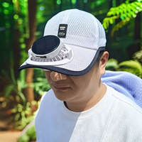 Gorra de Béisbol Deportiva XKENHEAT 2027, Unisex, con Ventilador Solar y Carga USB, 6 Paneles de Malla Transpirable e Impermeable, para Verano