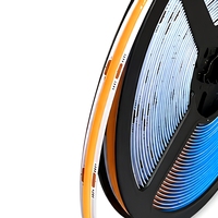 Bande lumineuse LED COB 12V flexible sans points, ruban lumineux à intensité variable pour éclairage intérieur d'hôtel