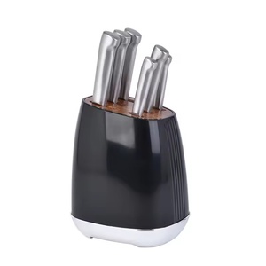Couteau de Chef en Acier Inoxydable à Manche Creux de Haute Qualité, Ensemble de Couteaux de Cuisine avec Bloc – Vente Flash - Product Image 5