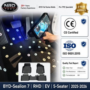 Alfombrillas Personalizadas de TPE para Auto BYD-Sealion 7-RHD-EV-5S_2025, Impermeables, Antideslizantes, Fáciles de Limpiar, Juego Completo + Alfombrilla para Maletero con Borde 3D - Product Image 2