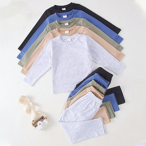 Bán Buôn Trẻ Em Quần Áo Mùa Xuân Rắn Tùy Chỉnh In Dài Tay Áo Bé Trai Quần Áo Quần Áo Sơ Mi Bộ - Product Image 1