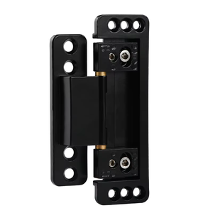 Bisagra Oculta Ajustable de Alta Resistencia 2D, 120x37mm, 50kg, Bisagra Invisible de Aleación de Zinc Negro Mate para Puerta Interior de Madera, Hotel - Product Image 1