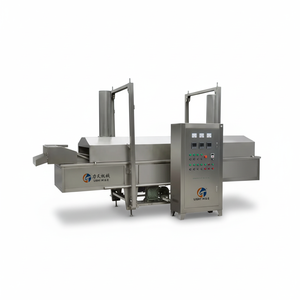 CE Certified LT LTF Series Food-Grade Stainless Steel Continuous Industrial <strong>Fryer</strong> with 1/2-Layer Mesh for Snacks, Nuts &amp; Meat - Product Image 1