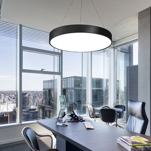Modern LED Pendant Flat <strong>Ceiling</strong> <strong>Light</strong> 600mm 800mm 1000mm Iron Material <strong>Office</strong> Use 3000K/4000K/6000K Dimmable - Product Image 2