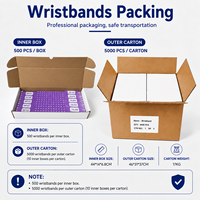 Gelang RFID Vinyl PVC Sekali Pakai dengan Cetak Kustom untuk Acara