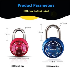 <span class=keywords><strong>Cadenas</strong></span> à <span class=keywords><strong>combinaison</strong></span> rotative en acier American <span class=keywords><strong>Master</strong></span> Lock, étanche IP65, finition polie, petit <span class=keywords><strong>cadenas</strong></span> pour casier de gym, dortoir d'étudiant - Product Image 2