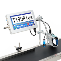 YAOMATEC mesin pengodean otomatis, Kode batang Logo tanggal, Printer Inkjet TIJ Online, multi-head, 10 inci 12.7mm 25.4mm untuk karton