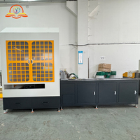 Scie à onglet de haute précision entièrement automatique CNC Servo 5 axes avec liaison 2 axes pour la découpe d'angles de profilés en aluminium en usine