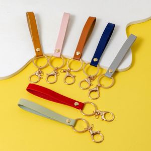 Blank PU Keychain DIY Logo Car <b>Key</b> <b>Chain</b> <b>Key</b> Holder Small Gifts PU Keyring - Product Image 5
