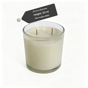 Bougie parfumée dans un bocal en verre transparent avec quatre mèches en coton pour une ambiance relaxante à la maison - Product Image 6