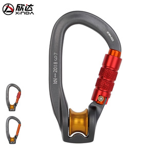 Xindahua Pulley <b>Lock</b> Aluminum Alloy <b>With</b> Bearing Safety Buckle For Zipline Equipment - Product Image 3