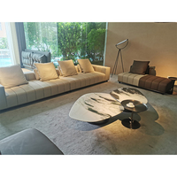 Leichte Luxus minimalist ische modulare Schnitts ofa Wohnzimmer möbel große Wohnung Hotel möbel Interieur VIP italienische Sofas