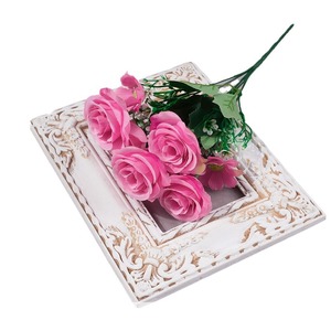 Ramos de Rosas Artificiales, Flores de Seda, Decoración para el Día de San Valentín, Decoración para Bodas, Decoración para el Hogar, Rosas de Amor, Moldeadas por Inyección, Hechas a Mano - Product Image 5
