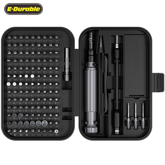 Precision 150 in 1 Electronics Tool Kit with 120 Bits Magnetic Screwdriver Set 30-bit Set Handy Repair Tool for Computer Phone