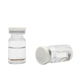 GL Hot Sale 7ml Medical Pharma Crimp Top Neck Glass Vial with Aluminum Plastic Cap and White Rubber Stopper For Contact Lens