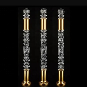 Nhà Máy Bán buôn sang trọng hiện đại Acrylic thép không gỉ trong nhà pha lê lan can cầu thang lan can tùy chỉnh thiết kế - Product Image 3