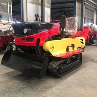 Potente Tractor de Orugas de 35 HP |   Máquina Agrícola Multifuncional con Alto Momento de Carga y Motor para Arar y Cavar Zanjas