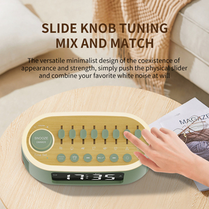 Modern White Noise Machine Gentle Wake-up Sound Dimmable <b>USB</b> Night Light Household App-<b>Controlled</b> Portable Plastic Design for - Product Image 4