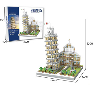 Ensemble <span class=keywords><strong>de</strong></span> micro-blocs <span class=keywords><strong>de</strong></span> construction personnalisés en gros <span class=keywords><strong>de</strong></span> la <span class=keywords><strong>Tour</strong></span> <span class=keywords><strong>de</strong></span> Pisa, modèle <span class=keywords><strong>de</strong></span> jouet d'architecture italienne célèbre pour adultes, pièces <span class=keywords><strong>de</strong></span> blocs - Product Image 1