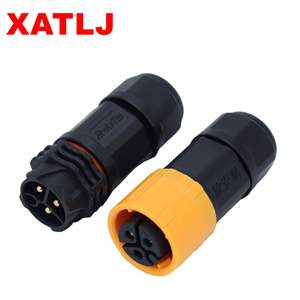 XATLJ M19シリーズ2 3 4 5 6 7 8 9 19コアオスメスクイックロック防水コネクタ25A CE ETL UL94V-0 - Product Image 2